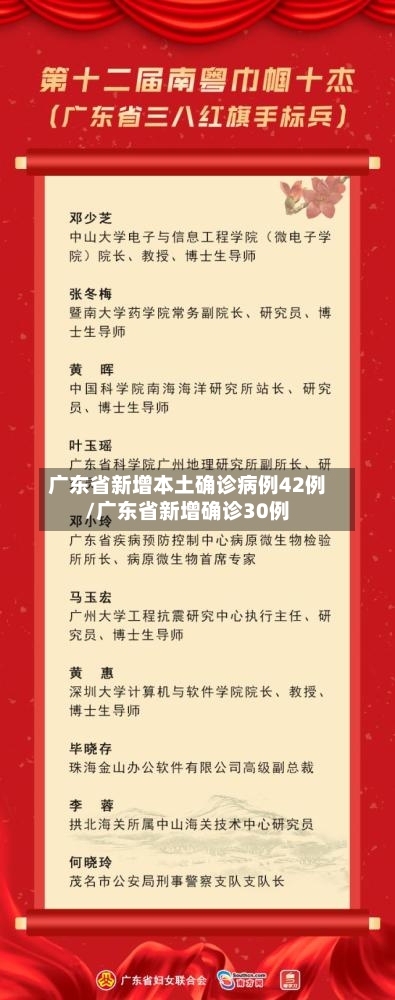 广东省新增本土确诊病例42例/广东省新增确诊30例-第2张图片