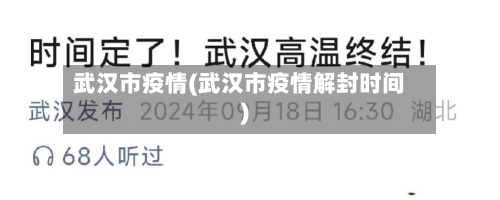 武汉市疫情(武汉市疫情解封时间)-第3张图片