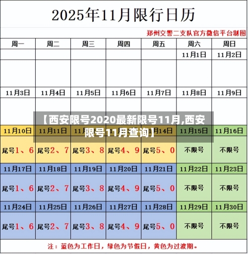 【西安限号2020最新限号11月,西安限号11月查询】-第2张图片