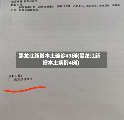黑龙江新增本土确诊43例(黑龙江新增本土病例4例)