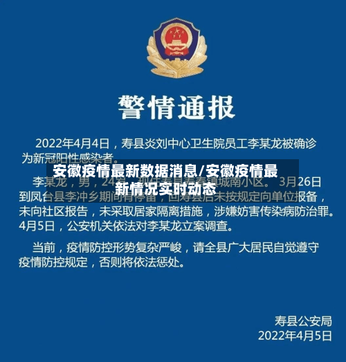 安徽疫情最新数据消息/安徽疫情最新情况实时动态