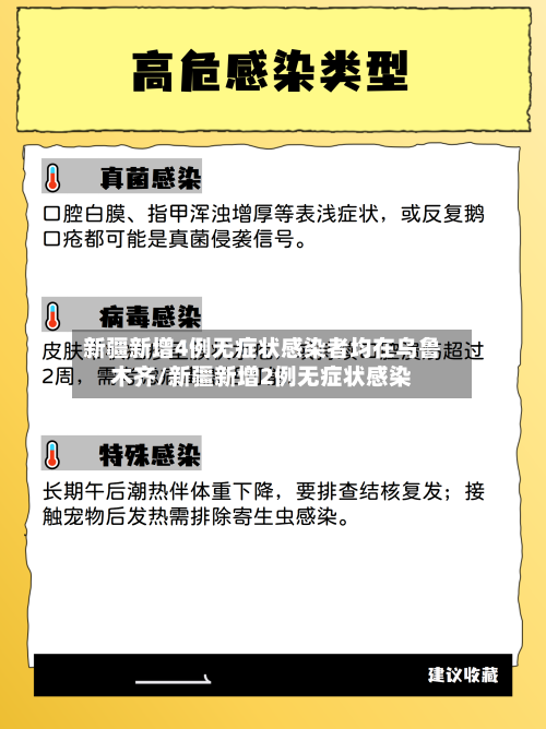 新疆新增4例无症状感染者均在乌鲁木齐/新疆新增2例无症状感染