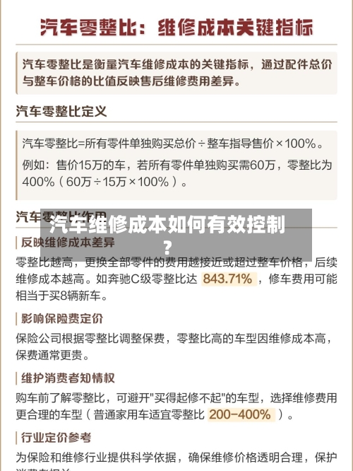 汽车维修成本如何有效控制？-第3张图片