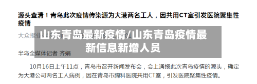 山东青岛最新疫情/山东青岛疫情最新信息新增人员-第2张图片