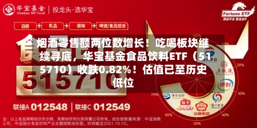烟酒零售额两位数增长！吃喝板块继续寻底，华宝基金食品饮料ETF（515710）收跌0.82%！估值已至历史低位